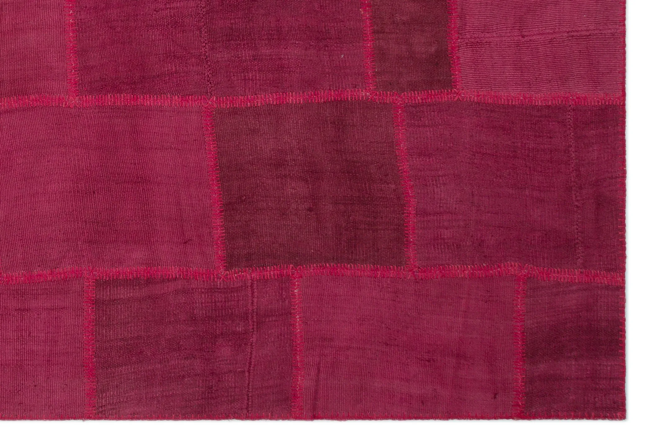Mixed Over Dyed Kilim Patchwork Unique Rug 6'6'' x 9'10'' ft 199 x 300 cm