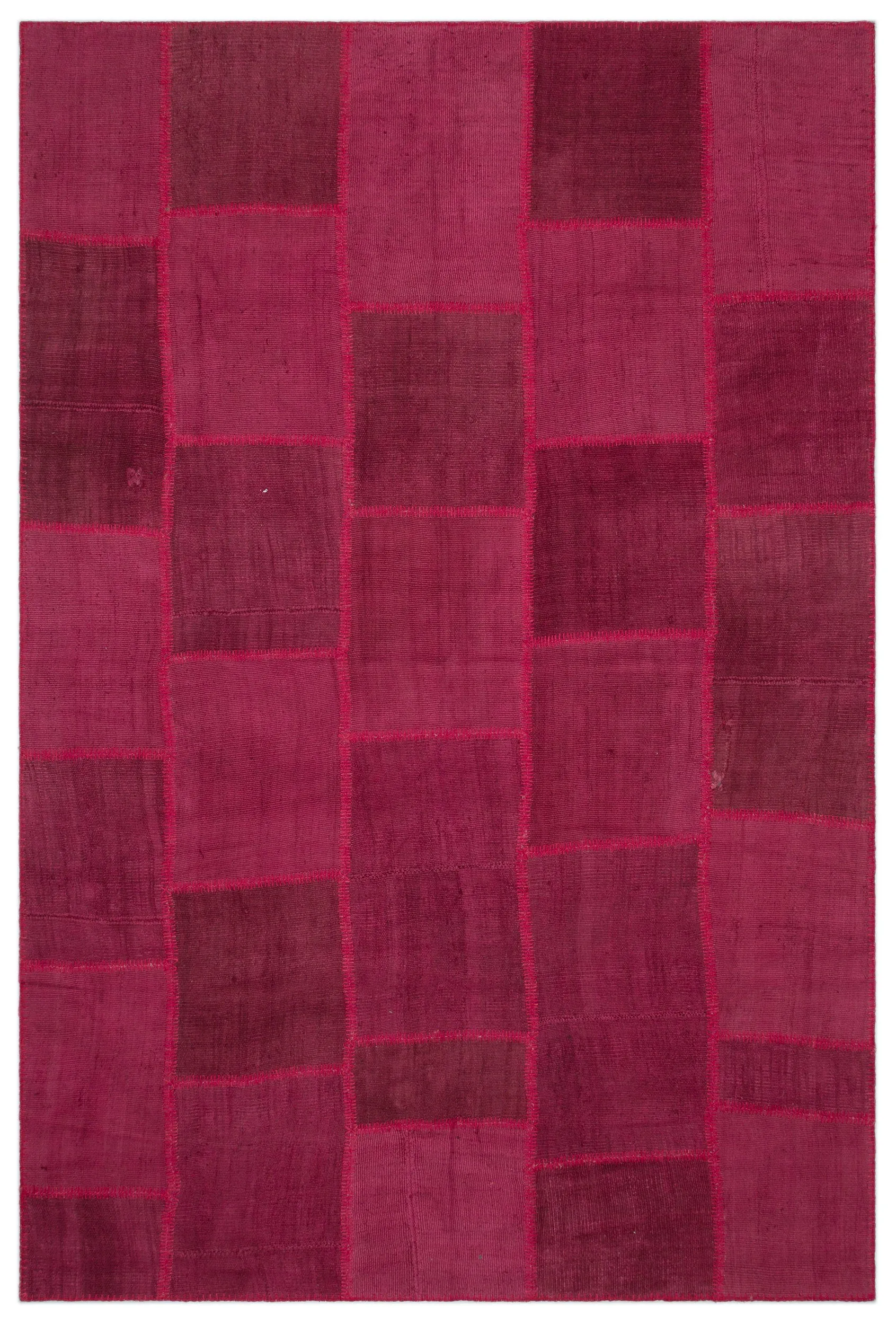 Mixed Over Dyed Kilim Patchwork Unique Rug 6'6'' x 9'10'' ft 199 x 300 cm