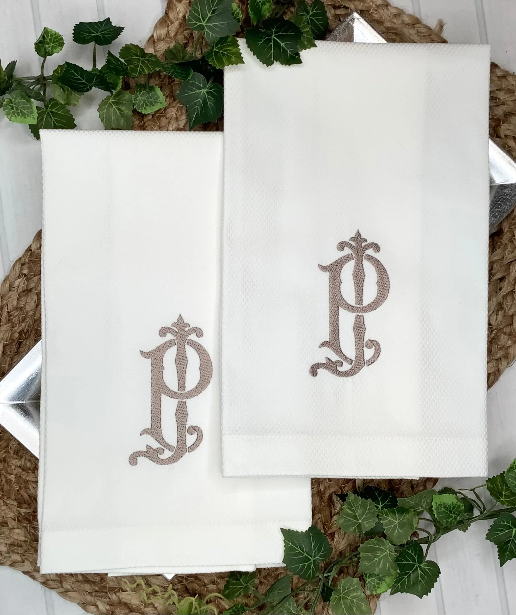 Monogrammed Kitchen Towels (Set of 2)