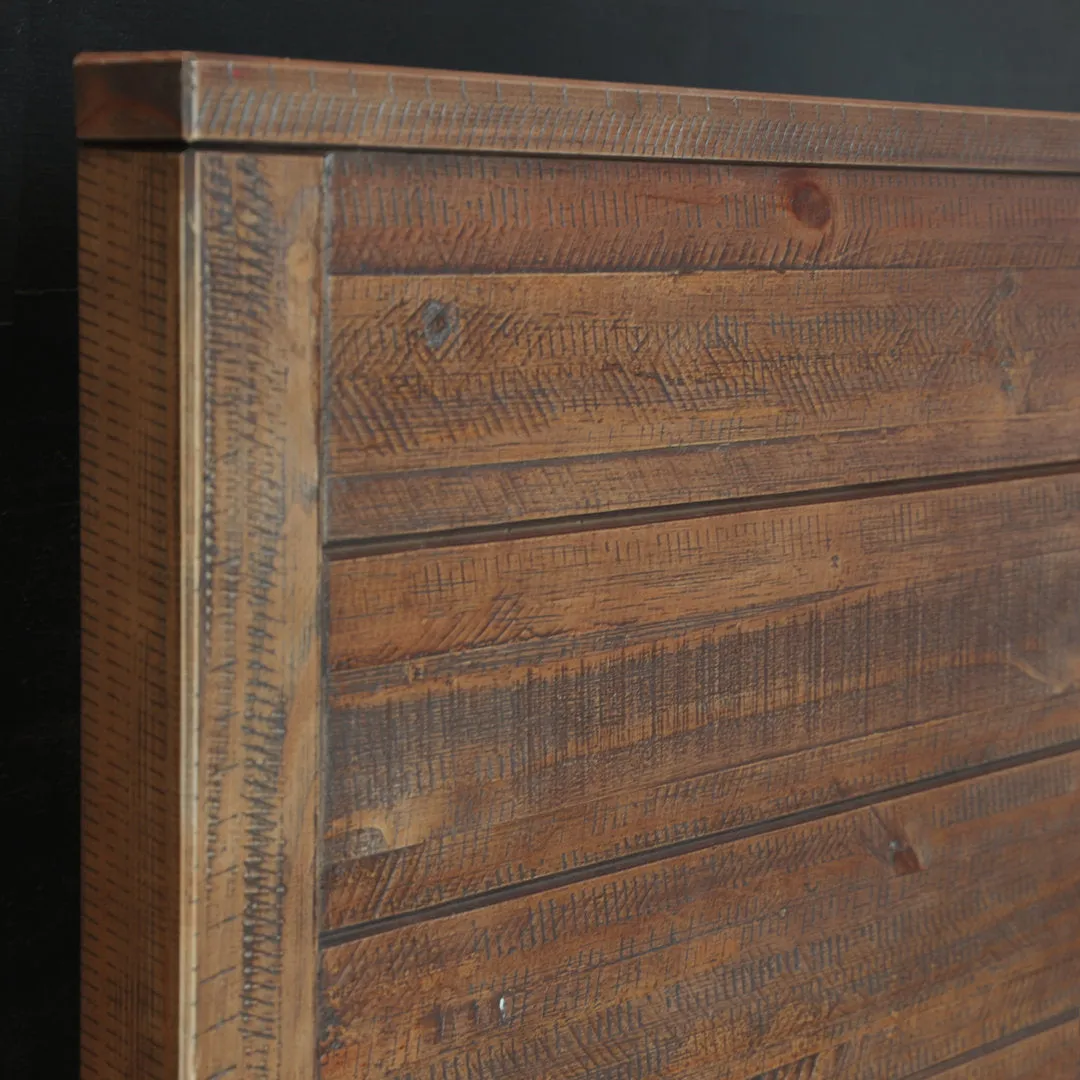 Montauk Solid Wood Bed Grain Wood Furniture Color: Rustic Walnut Size: King