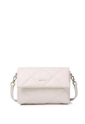 Moon Like U Quilted Flap Crossbody (Cornsilk)