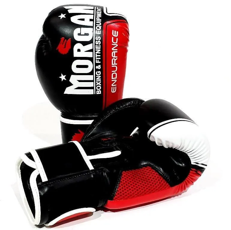 MORGAN ENDURANCE PRO BOXING PUNCHING GLOVES SPARRING MMA PUNCHING BAG