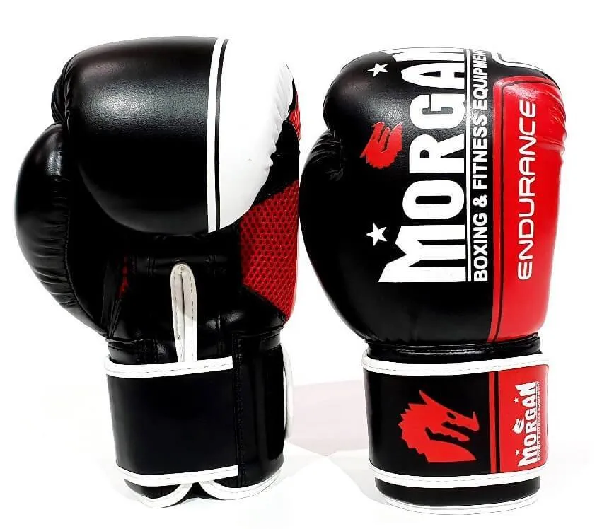 MORGAN ENDURANCE PRO BOXING PUNCHING GLOVES SPARRING MMA PUNCHING BAG