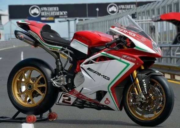 MV Agusta F4RC WSBK Reparto Corse wheel set Leon Camier Autographed