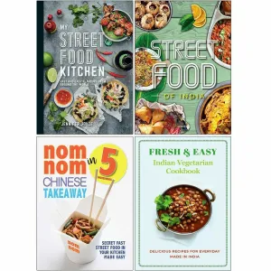 My Street Food Kitchen, STREET FOOD, Nom Nom Chinese, Fresh & Easy 4 Books Set