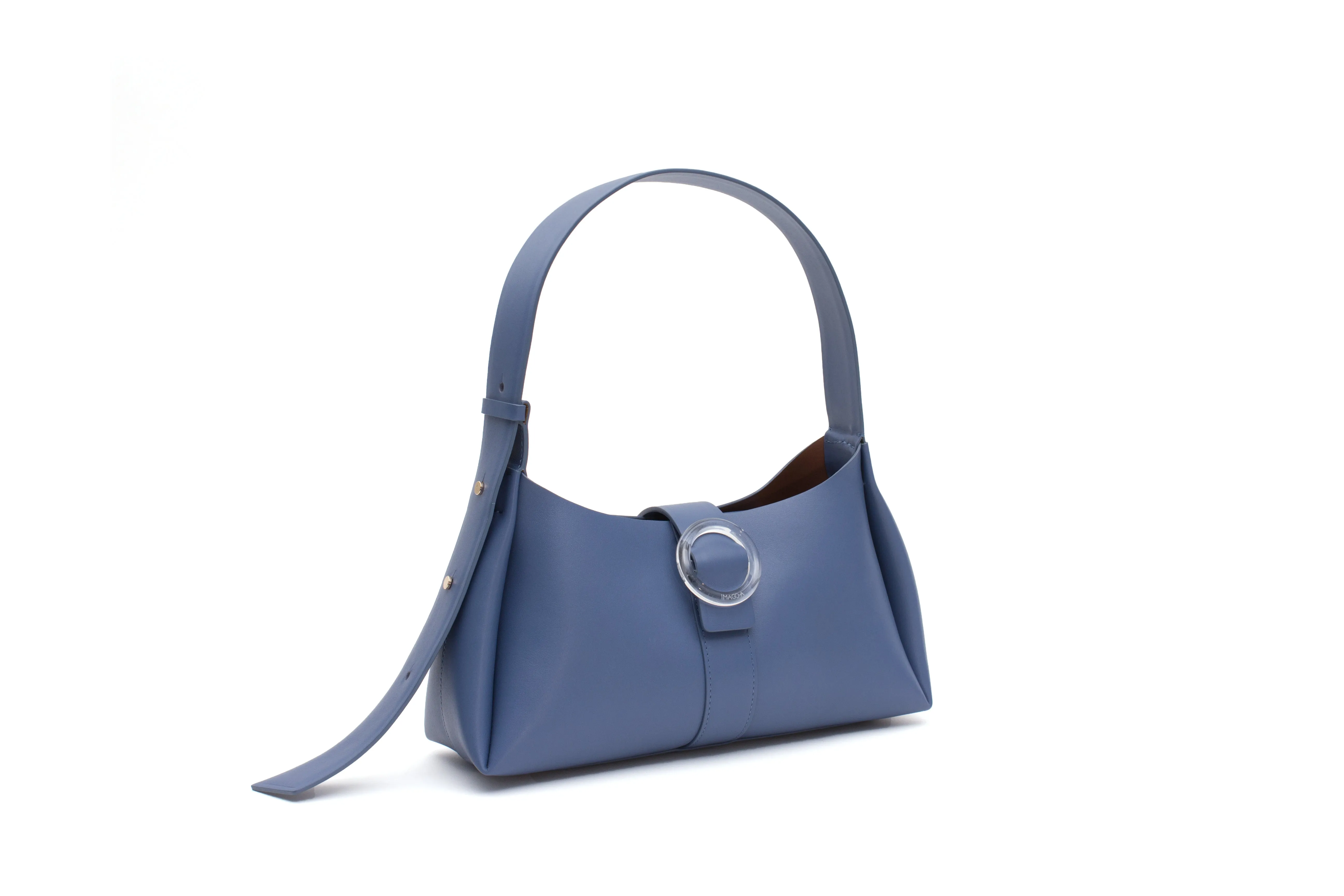 Nº47 Lucite Buckle Shoulder - Bleu