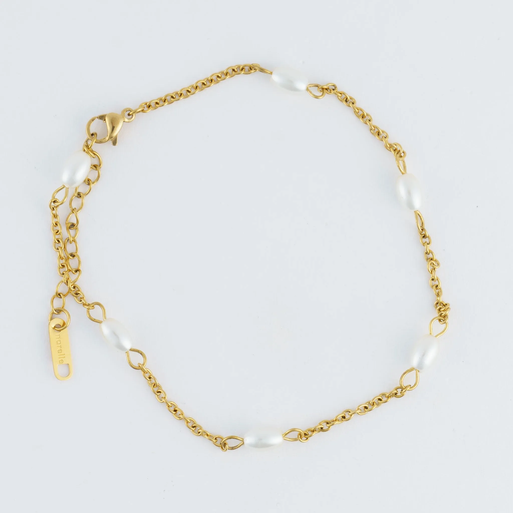 Narelle Waterproof Pearl Anklet
