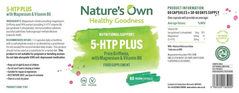 Nature's Own 5-HTP Plus 60's