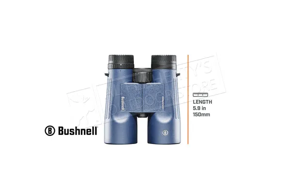 New Bushnell H20 10x42mm Waterproof Binoculars in Navy with lens caps, strap & Carry Bag! Retails $150 