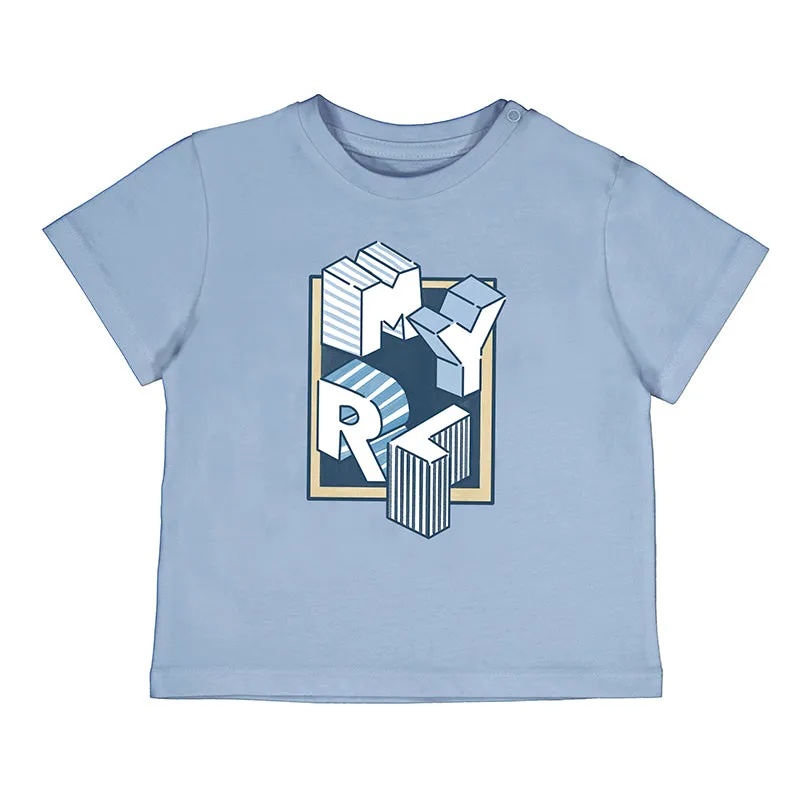 NEW SS25 Mayoral Boys t shirt 106 Light Blue/29