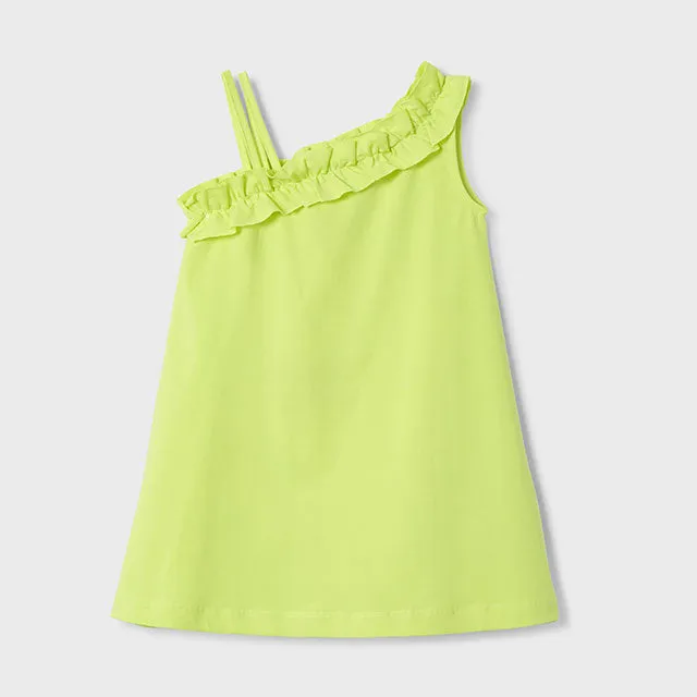 NEW SS25 Mayoral Girls Sun Dress 3937 Citrus/66