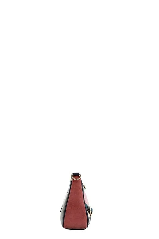 Nicole Lee USA Crescent Shaped Crossbody Bag