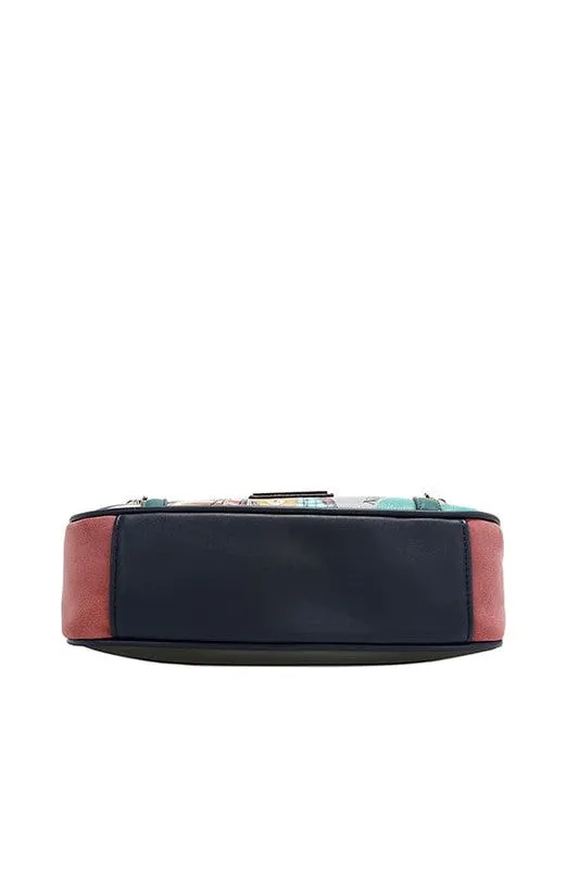 Nicole Lee USA Crescent Shaped Crossbody Bag