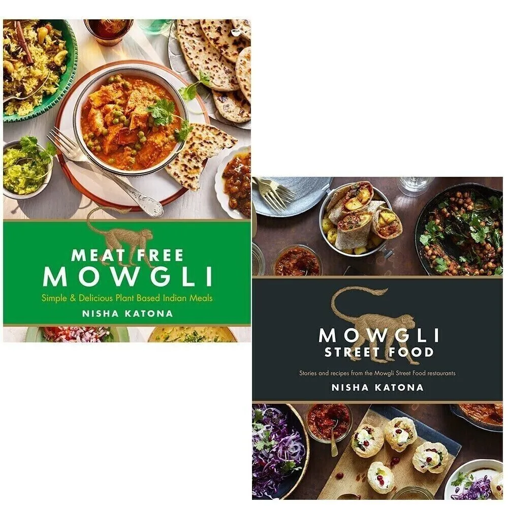 Nisha Katona 2 Books Collection Set [Meat Free Mowgli & Mowgli Street Food]