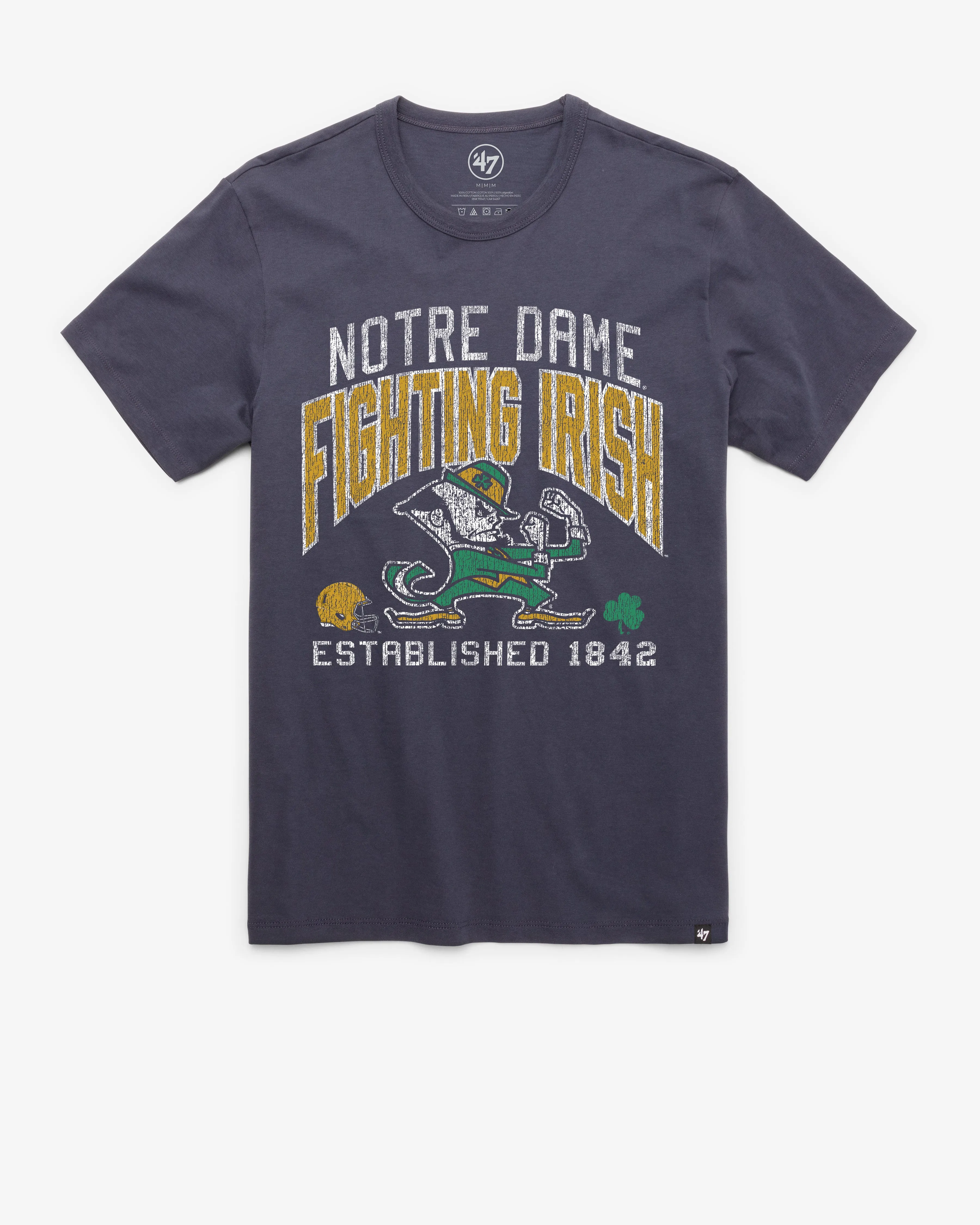 NOTRE DAME FIGHTING IRISH TURNED UP '47 FRANKLIN TEE