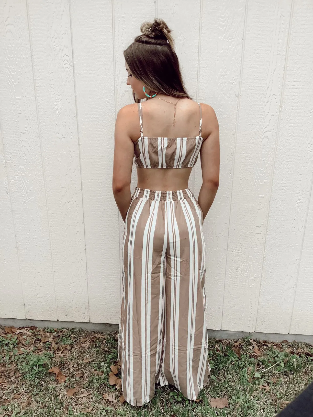 Nude 2 pc stripped set