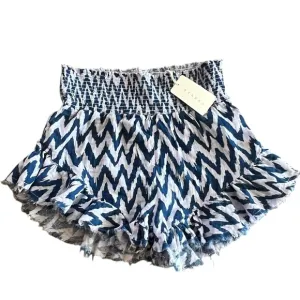 NWT Stark X Medium 100% Cotton Elastic Waist Distressed Boho Festival Shorts