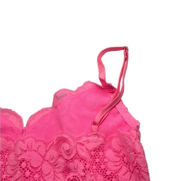 NWT We are HAH/Free People Maid To Wear Bodysuit Rose Quartz Size S
