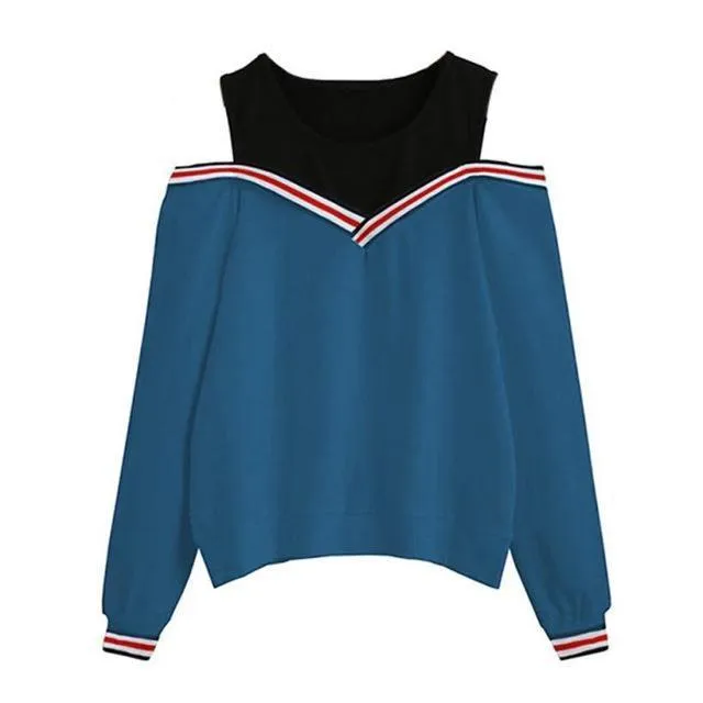 Open Shoulder Sweatshirt