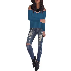 Open Shoulder Sweatshirt