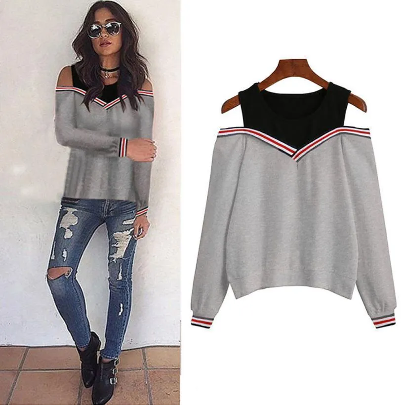 Open Shoulder Sweatshirt