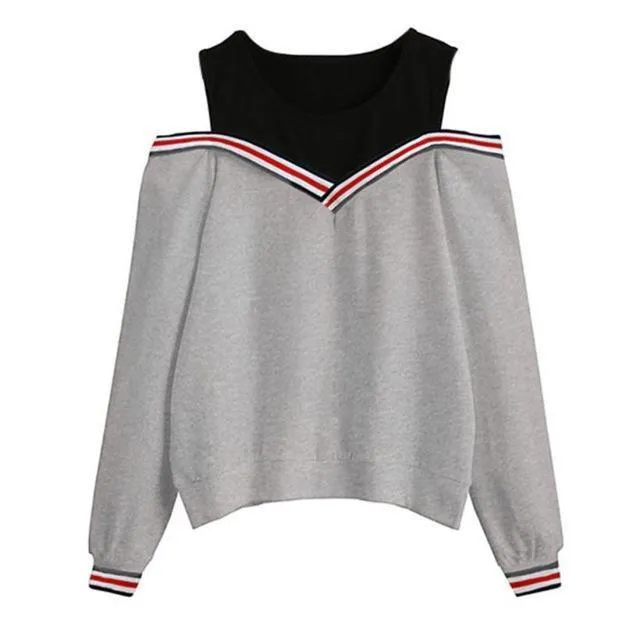 Open Shoulder Sweatshirt