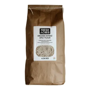 Organic Whole Spelt Flour - 4.54kg (10lb)