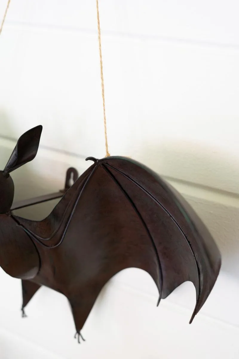 Painted Metal Bat Door Halloween Door Hanger (Pack of 2)