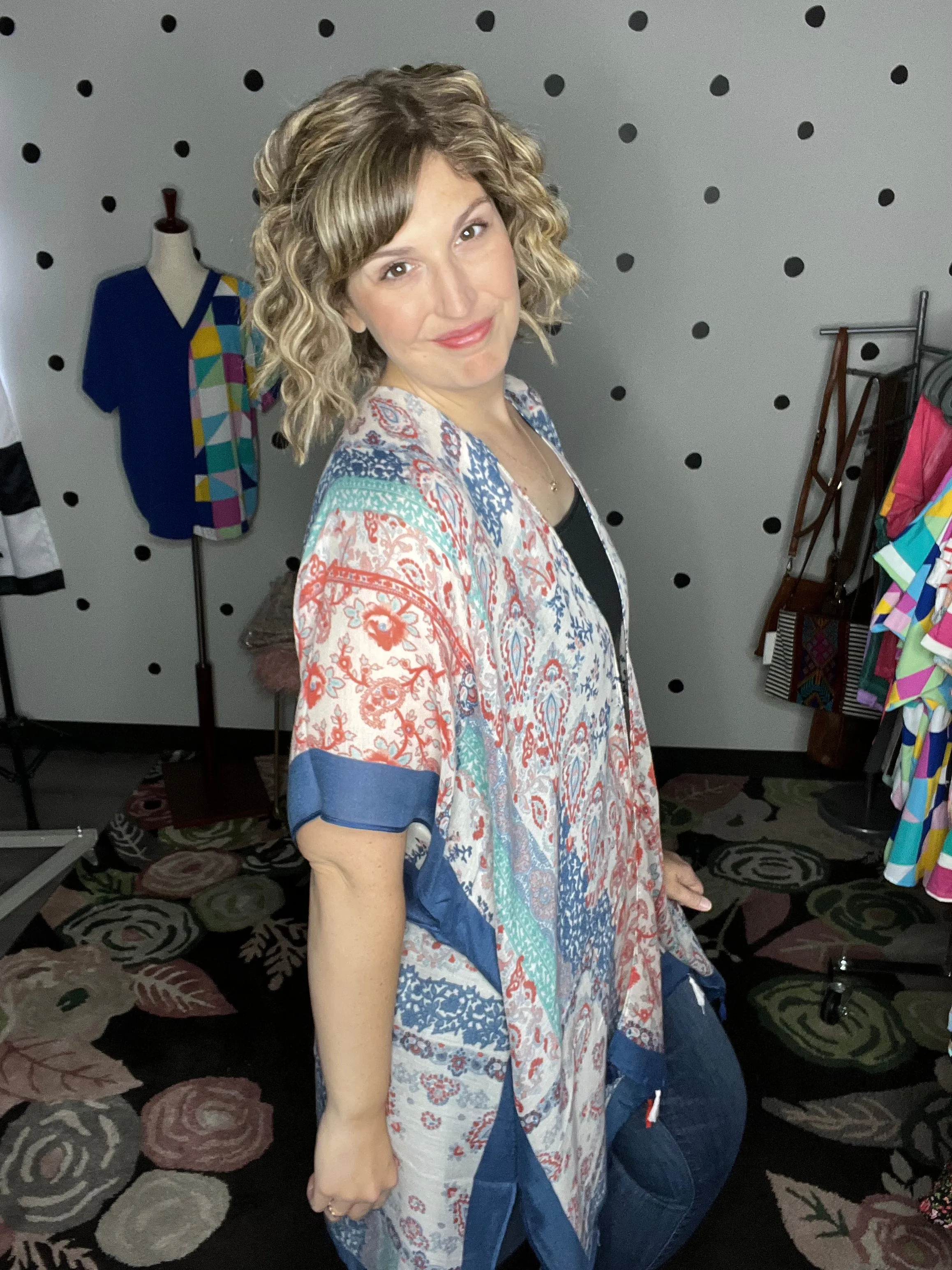 Paisley Floral Patchwork Kimono