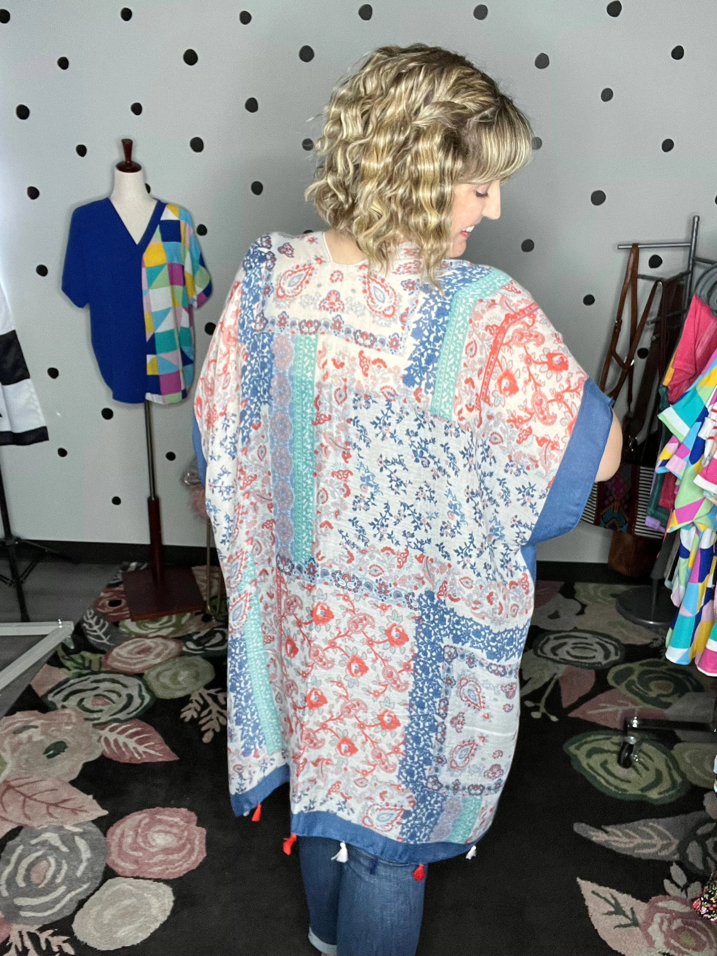 Paisley Floral Patchwork Kimono