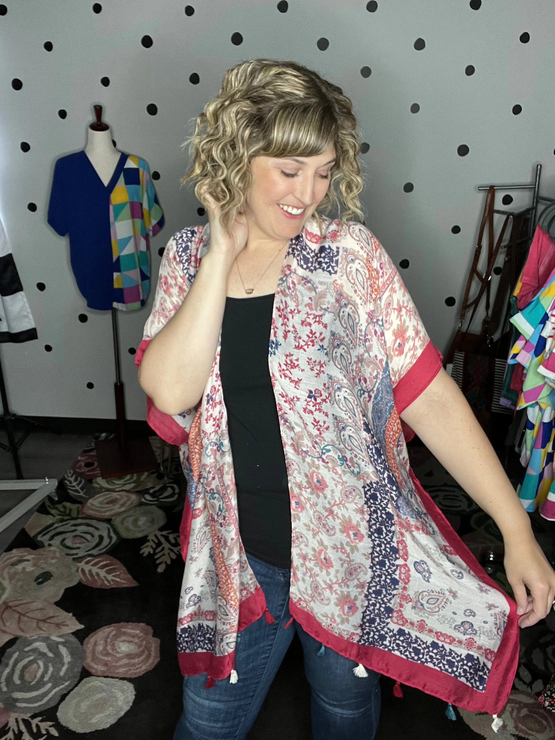 Paisley Floral Patchwork Kimono