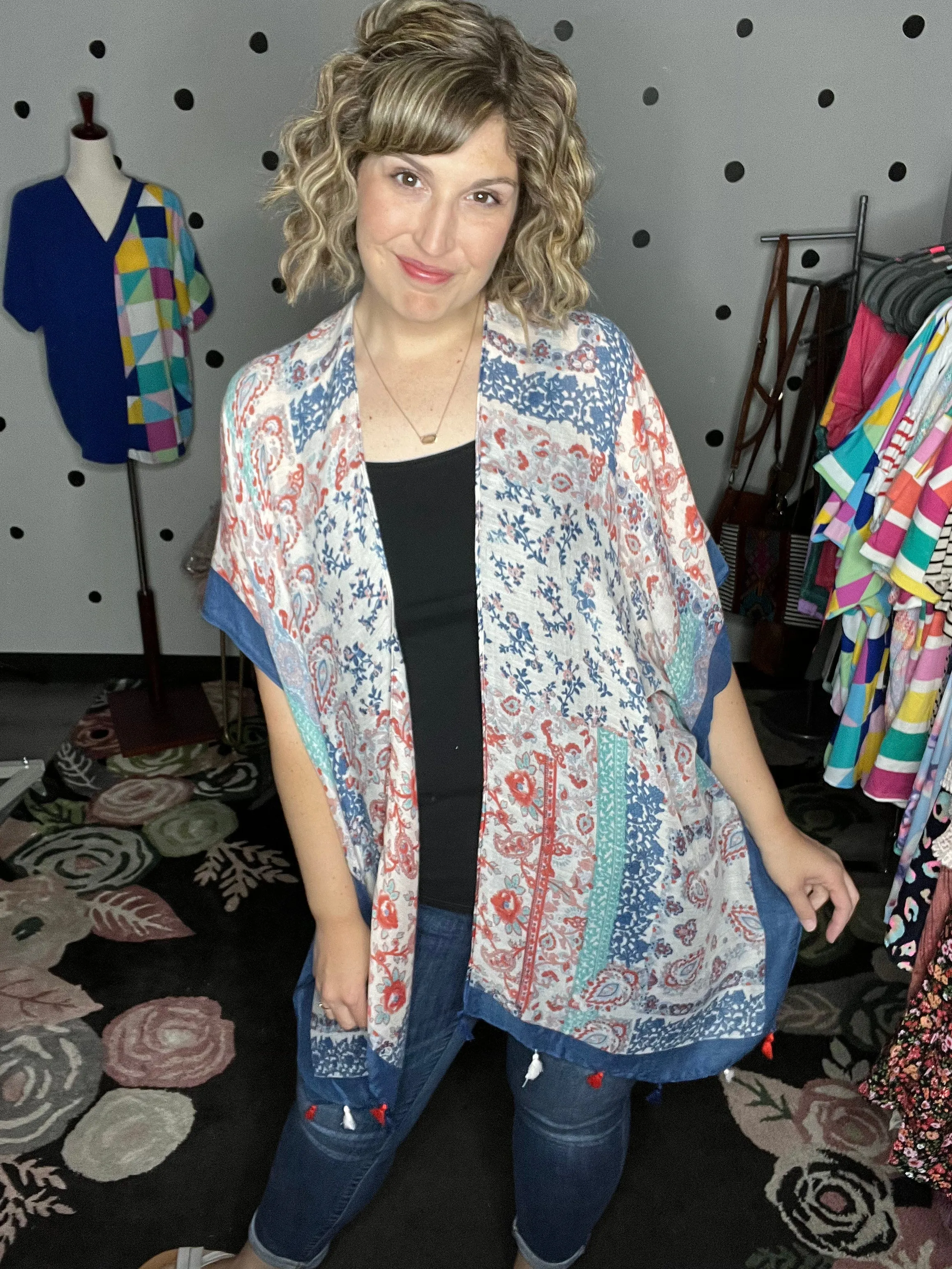 Paisley Floral Patchwork Kimono