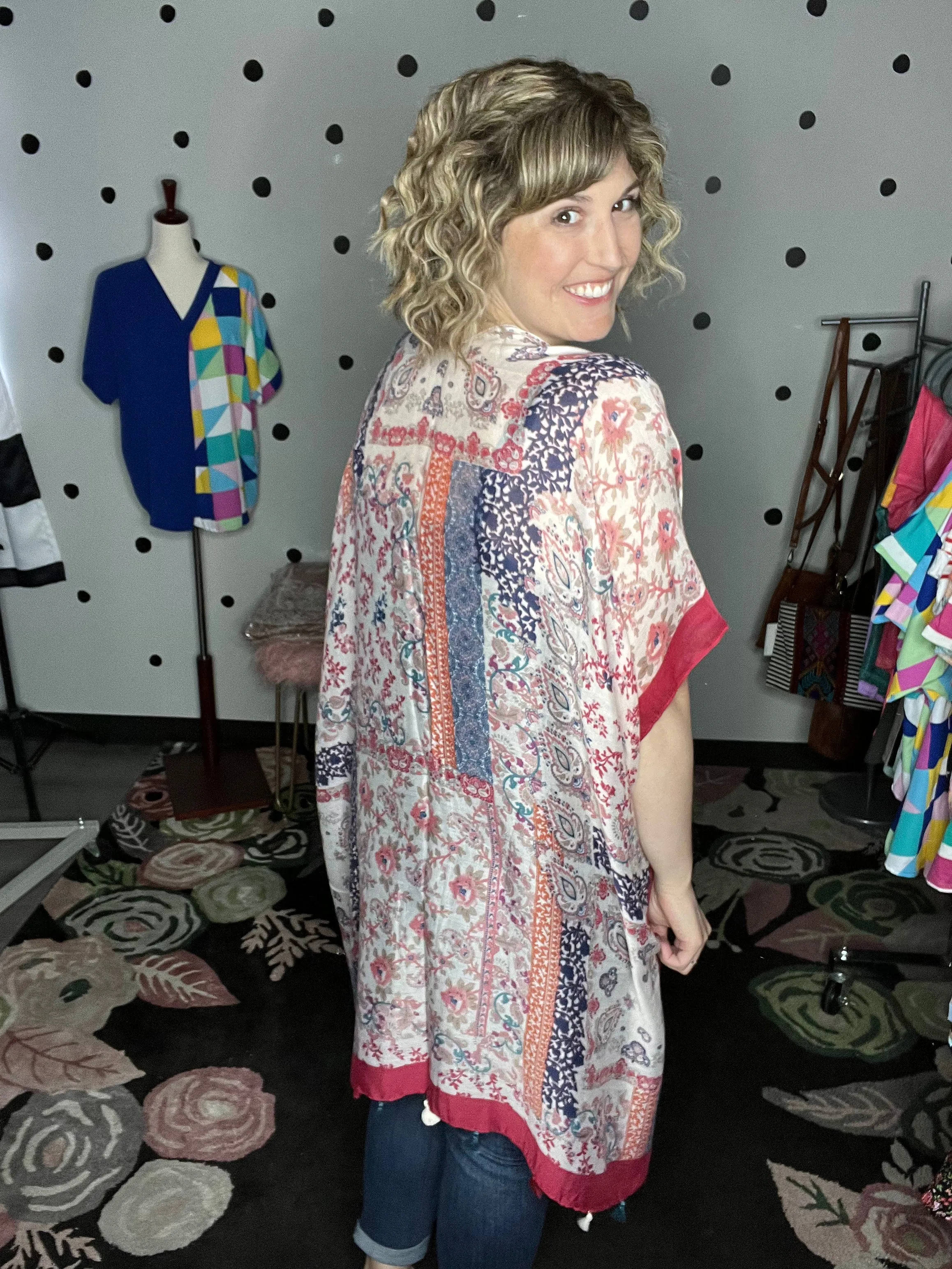 Paisley Floral Patchwork Kimono
