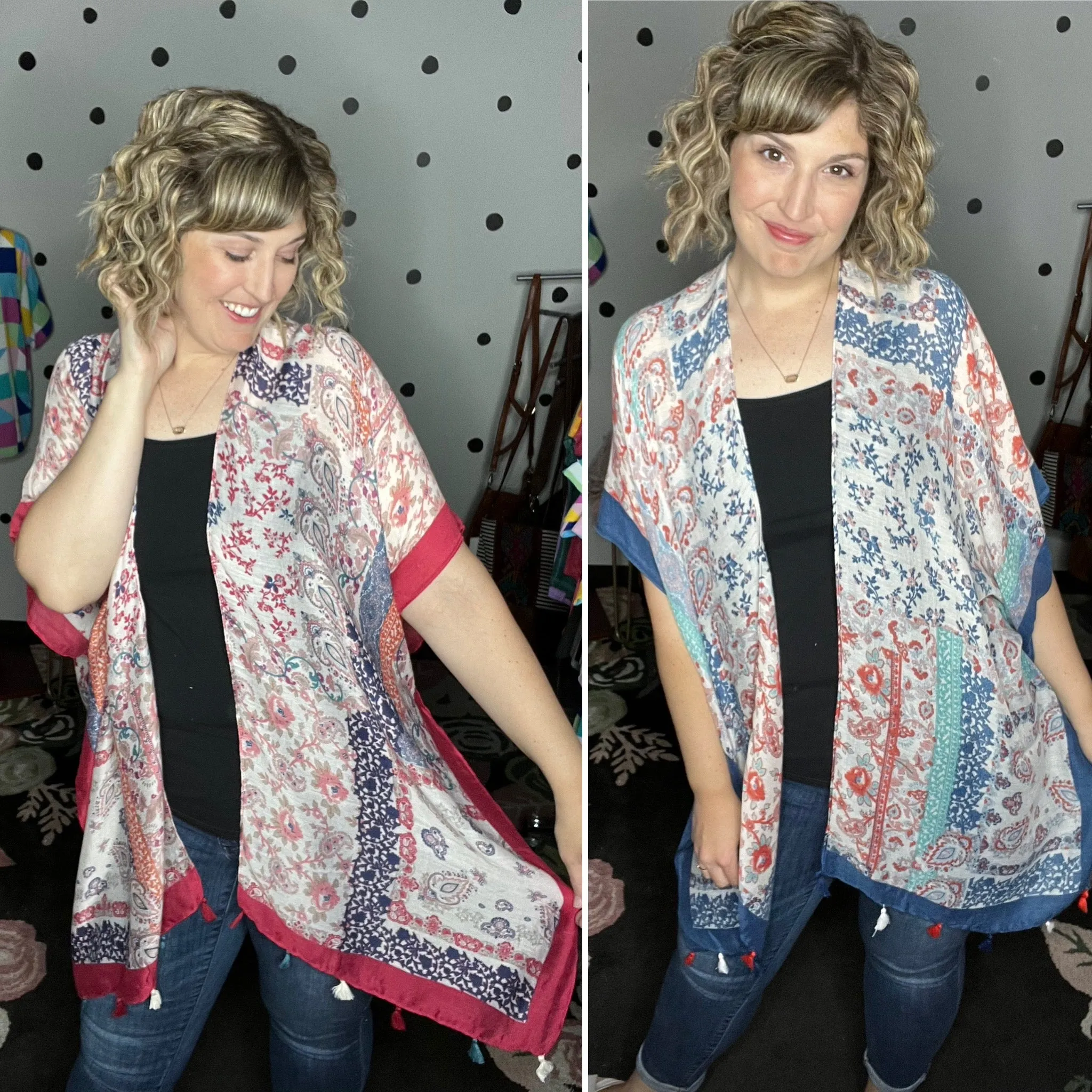 Paisley Floral Patchwork Kimono
