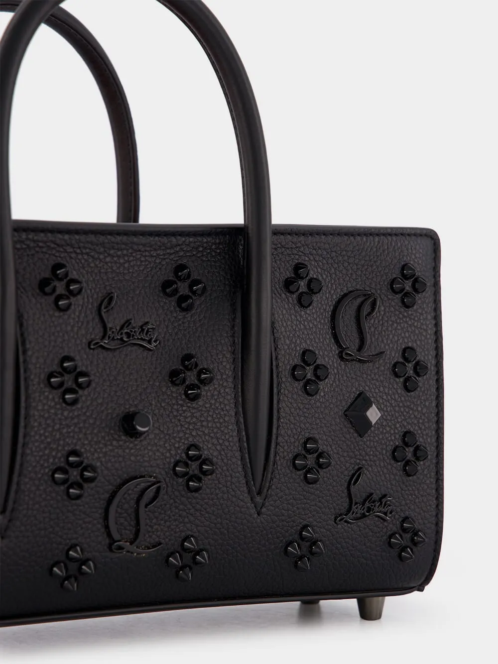Paloma Spiked Grained Calf Leather Bag