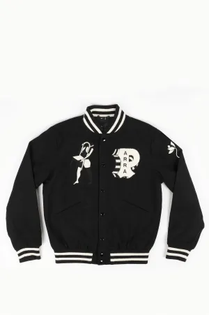PARRA CLOUD VARSITY JACKET BLACK
