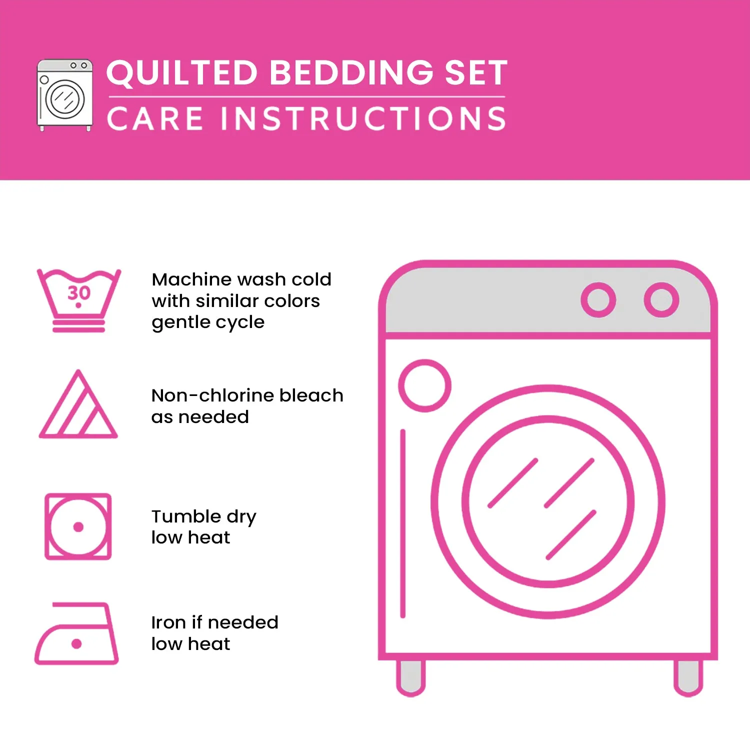 Patch Passion 3-Piece Quilted Bedding Set NCU0NVH149