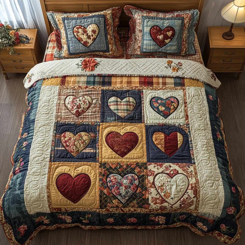 Patch Passion 3-Piece Quilted Bedding Set NCU0NVH149
