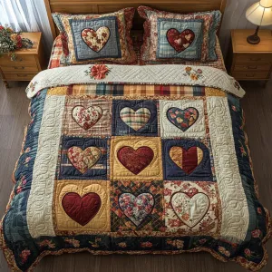 Patch Passion 3-Piece Quilted Bedding Set NCU0NVH149