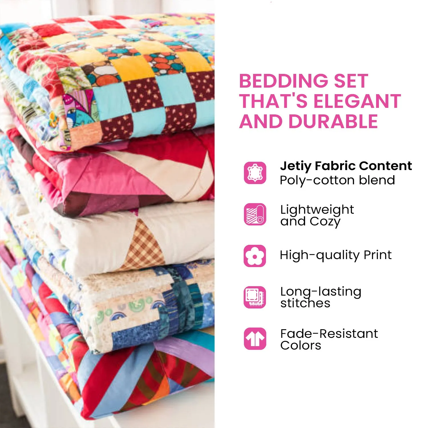 Patch Passion 3-Piece Quilted Bedding Set NCU0NVH149