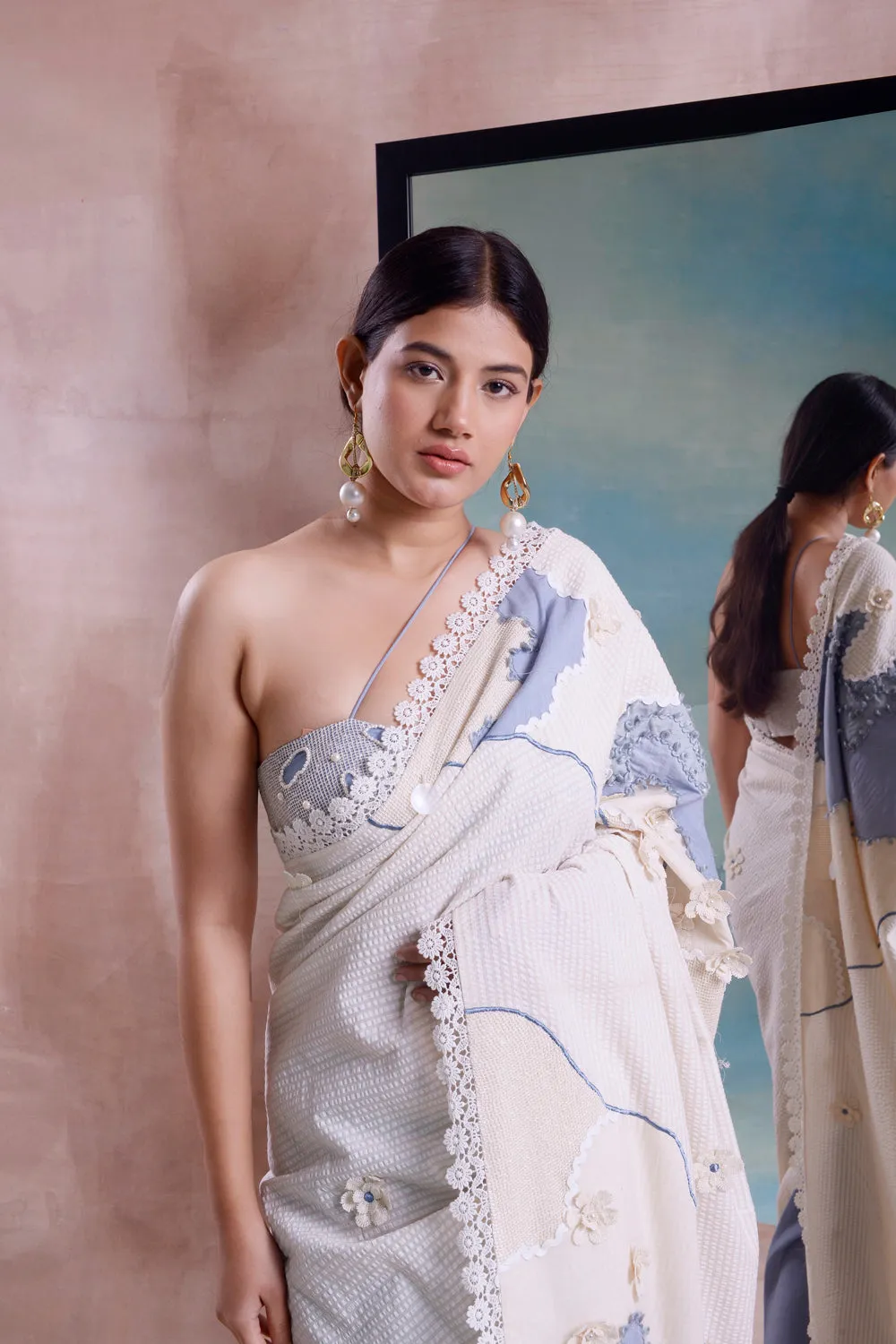 Patchwork Saree Set