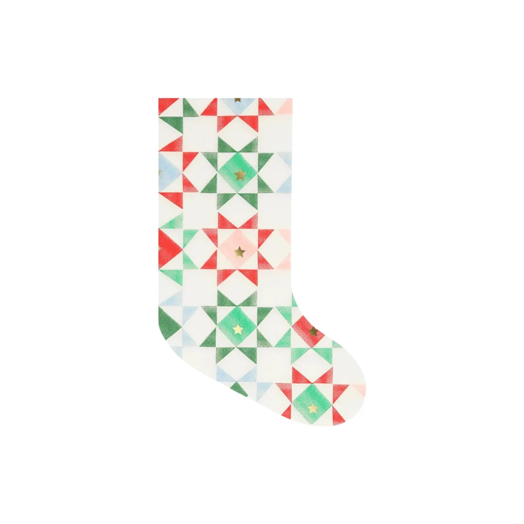 Patchwork Stocking Napkins