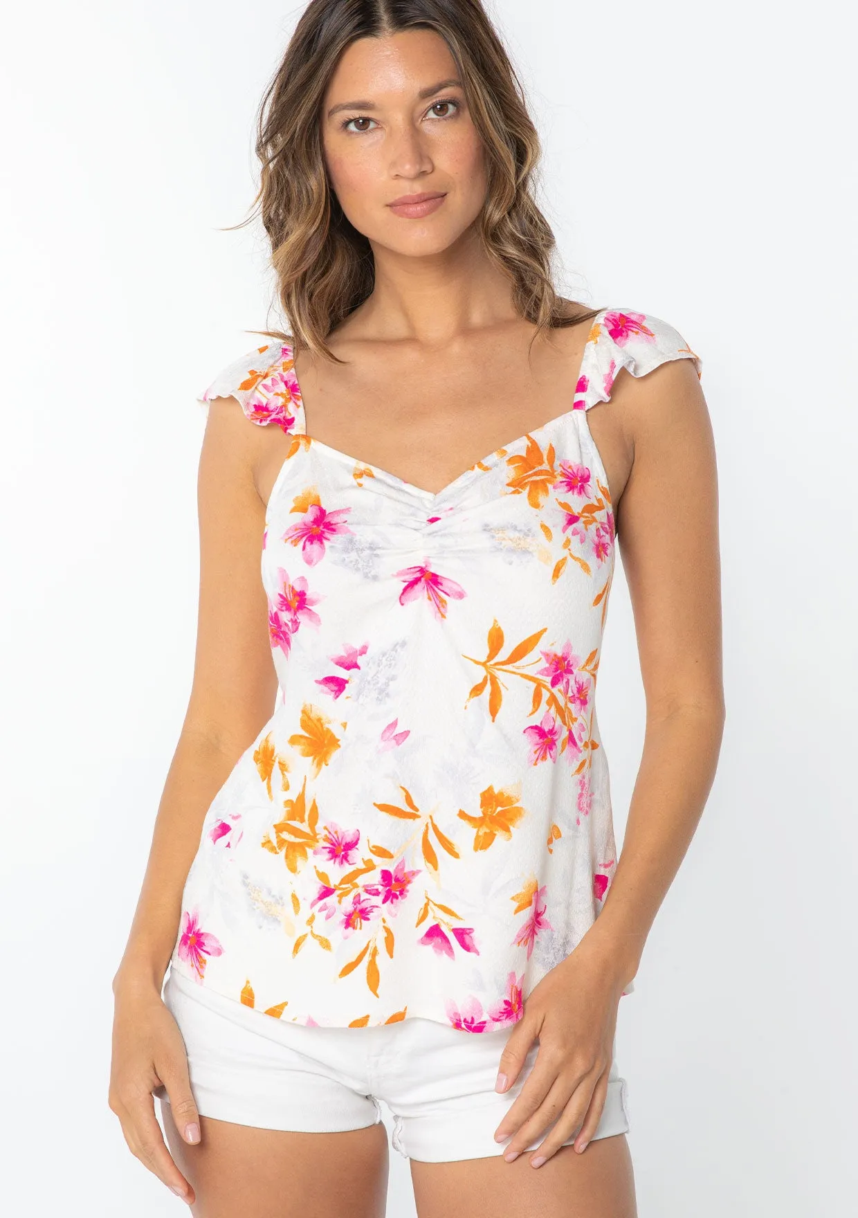 Paz Flutter Sleeve Top