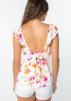 Paz Flutter Sleeve Top