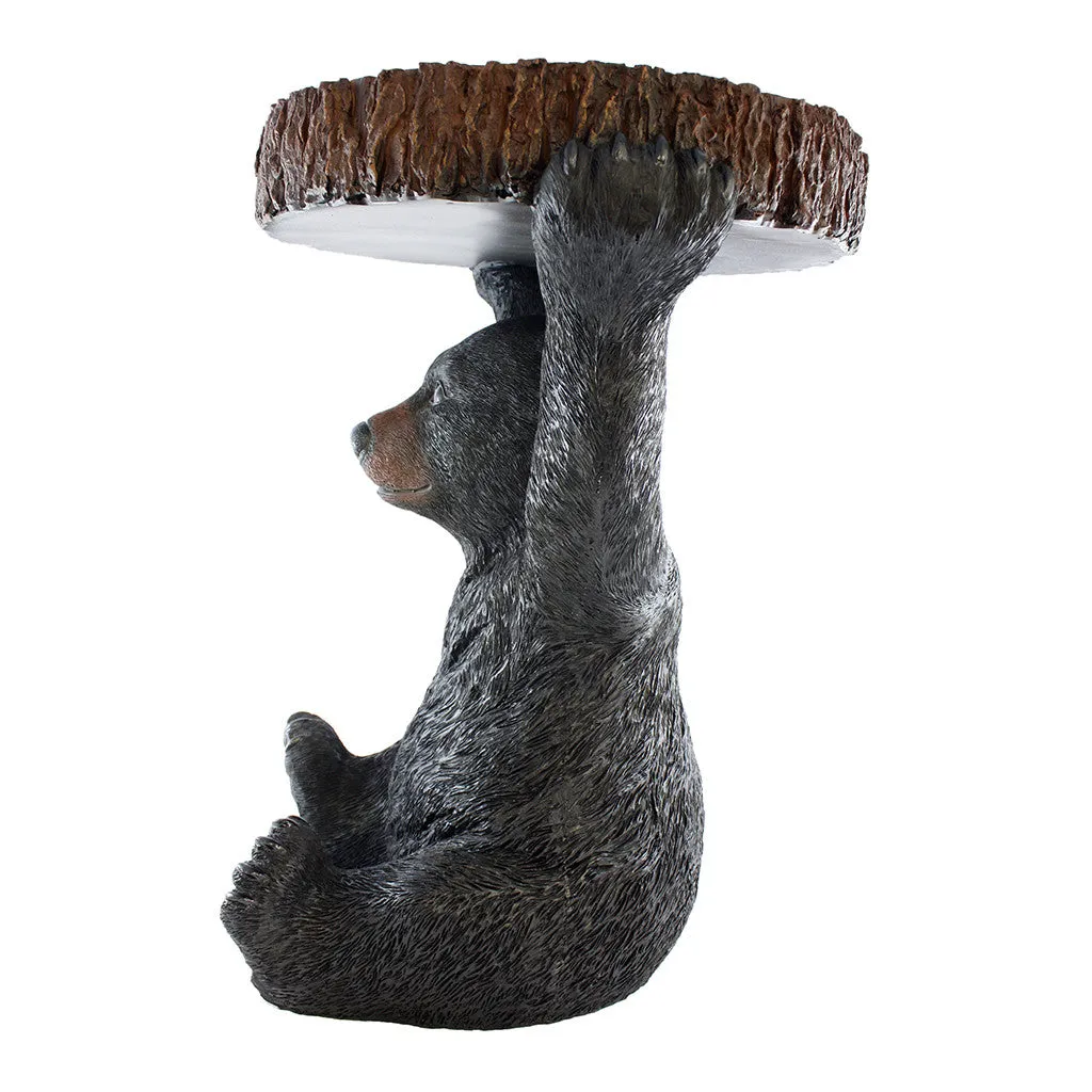 Pine Ridge Black Bear Table - 24" Tall Beautifully Hand-painted and Crafted Life-like Intricate Bear Polyresin For Nature and Wildlife Lovers, Hunters and Outdoorsman - Great For Arts and Crafts