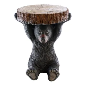 Pine Ridge Black Bear Table - 24" Tall Beautifully Hand-painted and Crafted Life-like Intricate Bear Polyresin For Nature and Wildlife Lovers, Hunters and Outdoorsman - Great For Arts and Crafts