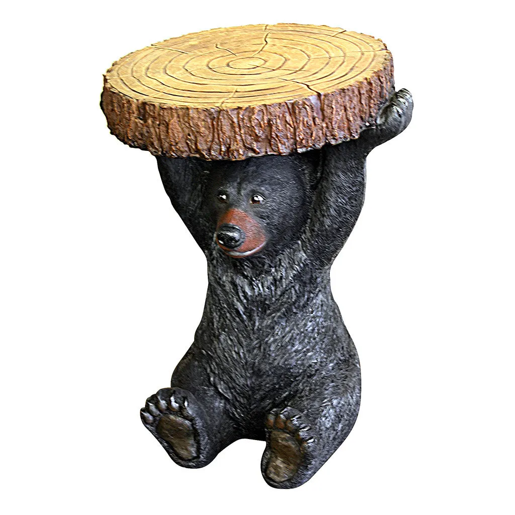 Pine Ridge Black Bear Table - 24" Tall Beautifully Hand-painted and Crafted Life-like Intricate Bear Polyresin For Nature and Wildlife Lovers, Hunters and Outdoorsman - Great For Arts and Crafts