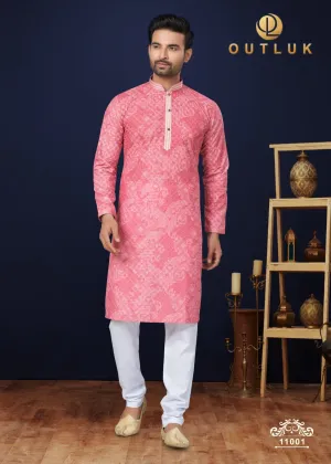 Pink Rose Fusion Kurta Set