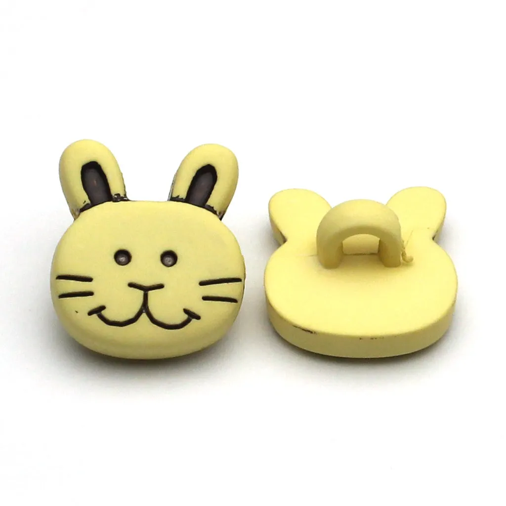 Plastic Button Natural White
