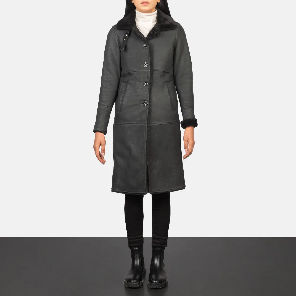 Plush Shearling Leather Coat